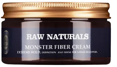 Image de Raw Naturals, Monster Fiber, sans parabènes, crème coiffante, 10, 100 ml