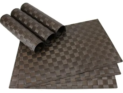 Produktbild von Tischset MODERN braun 6er Tischunterlage als Tischdeko