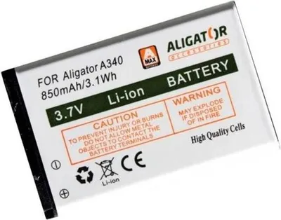 Immagine prodotto di Batteria Alligator A340/A310/A311/A320/V600 850 mAh