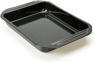 Produktbild von PolkaHome® Grill- und Backplatte mit Griffen, 39,5 x 28 x 5 cm, emailliert, spülmaschinenfest