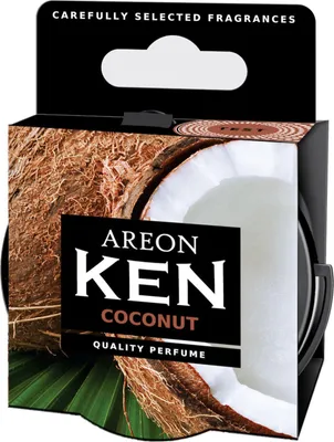 Produktbild von Duftbaum Lufterfrischer DECKEL Kokosnuss Original Areon KEN Autoparfüm Duftdose
