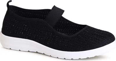 Produktbild von topschuhe24 2759 Damen Halbschuhe Sportliche Glitzer Ballerina, Farbe:Schwarz, Größe:37 EU