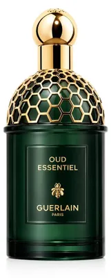 Obrázek produktu pro Guerlain Absolus Allegoria Oud Essentiel, Unisex, 125 ml, Nedoplnitelná lahvička, Tekutý parfém, Pelargónie, Šafrán, Agarové dřevo, Cedrové dřevo, Růže