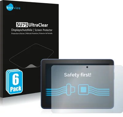 Produktbild von 6x Für Amazon Fire HD 8 2022 Schutzfolie Savvies Displayschutz Display Schutz Folie Klar Transparent