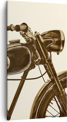Produktbild von Bild auf Leinwand - Leinwandbild - motor retro - 45x80cm - Wand Bild - Wanddeko - Wandbilder - Leinwanddruck - Bilder - Kunstdruck - Wanddekoration - Leinwand bilder - Wandkunst - PA45x80-4086