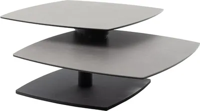 Produktbild von Couchtisch >SUSAKI< in schwarz, Glas-Keramik / Metall - 74x42x74cm (BxHxT)