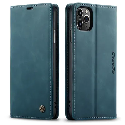 Obrázek produktu pro iPhone 11 Pro Pouzdro, RetroPolyuretanKožené Pouzdro, Kapsy na Karty, Magnetické Uzavírání, Pouzdro s Funkcí Stojánku pro iPhone 11 Pro modré