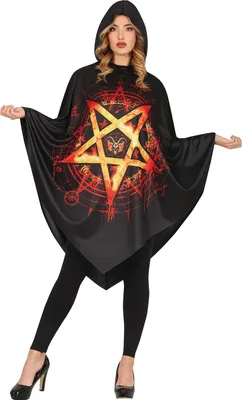 Produktbild von SATAN Kostüm Outfit Poncho Umhang Halloween Ball