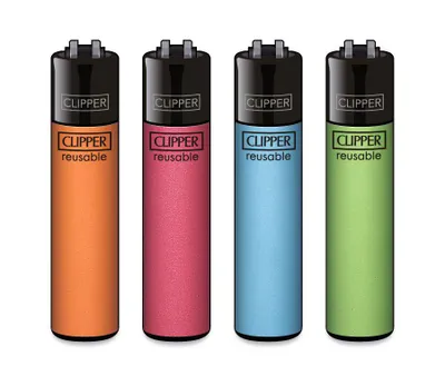 Produktbild von Clipper Feuerzeuge 4er Set Metallic Mix #5