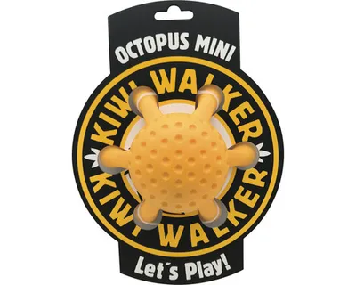 Produktbild von KIWI WALKER OCTOPUS, Hund, Snack-Spielzeug, Gelb, Thermoplastischer Gummi (TPR), 13 cm