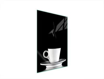 Produktbild von Herdabdeckplatte 35x52 Glaskeramikkochfeld Abdeckung Spritzschutz Glasplatte Deko Schneidebrett Kaffee Schwarz