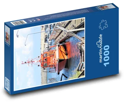 Produktbild von Puzzle 1000 Hafenboot - martinpuzzle