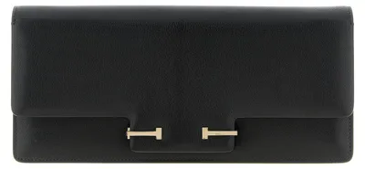 Image de Tom Ford sac bandoulière Supple Grain noir, cuir de chèvre