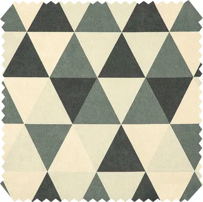 Produktbild von novely® ORMONT MERING Samtiger Chenille Möbelstoff Dreiecke Polsterstoff 1lfm - Farbe: 01 Grau