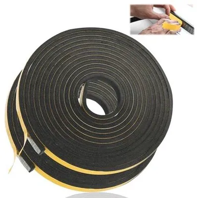 Produktbild von Selbstklebende Schaumstoffdichtung für Türen und Fenster - Schalldämmung und Kälteschutz - 10 mm x 6 mm x 10 m