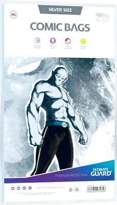 Zdjęcie produktu dla Torby komiksowe Ultimate Guard w rozmiarze srebrnym (100)