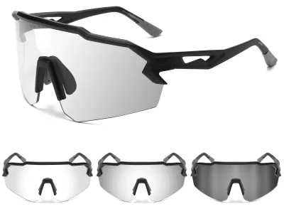 Imagen del producto de Gafas de ciclismo para hombre y mujer, ultraligeras, de TR90, con cambio automático de color, de 33 gramos, para ciclismo