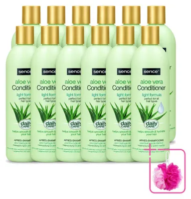 Productafbeelding van 12 x Sence Aloë Vera Conditioner - Hydraterend - 400 ml - Voordeelverpakking - 12 stuks