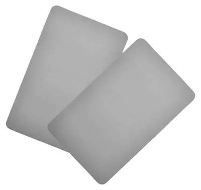 Imagen del producto de 2 parches inflables para reparación de botes, de PVC, cuadrados, kit de reparación de botes de goma, para kayaks y canoas, color gris