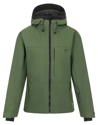 Productafbeelding van 2117 OF SWEDEN Humla Light, gevoerde dames ski-jas met capuchon, groen, maat L