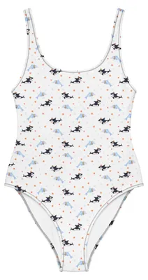 Produktbild von Mr. & Mrs. Panda Badeanzug Orca Zylinder Größe XXL - Weiß - Geschenk, Bademode, Glitzer, Swimsuit, Narwal, Konfetti, Meer, Beachwear, Badebekleidung, Schwimmanzug, Fest