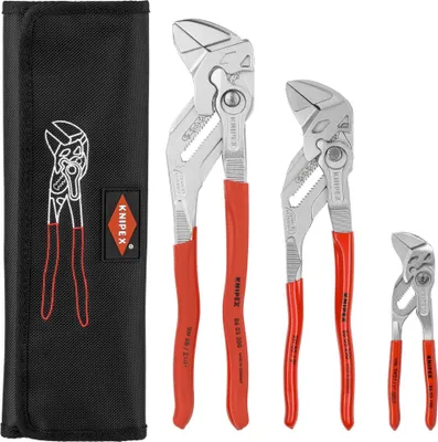 Immagine prodotto di Set di pinze e chiavi KNIPEX, 3 pezzi