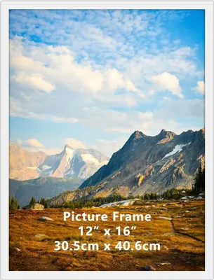 Obrázek produktu pro Bílý fotorámeček 30x40 cm na fotografie - Montáž na zeď - Plast - Velký fotorámeček 30x40 cm