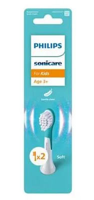 Zdjęcie produktu dla Philips Sonicare For Kids For Kids HX6032/90 Zestaw 2 końcówek szczoteczki, 2 szt., Niebieski, Biały, 3 mies., Miękki, Bardzo delikatny, Philips