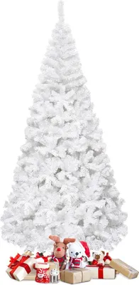 Produktbild von Künstlicher Weihnachtsbaum mit Metallständer, 210 cm, Weiß