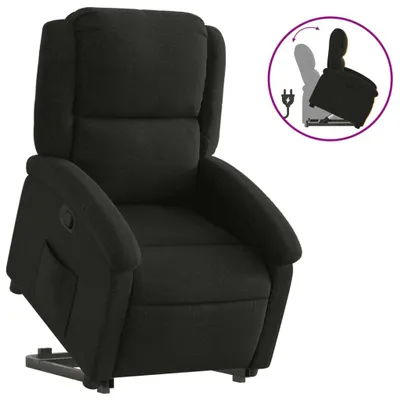 Produktbild von vidaXL Relaxsessel mit Aufstehhilfe Schwarz Stoff