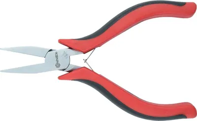 Produktbild von Connex Elektronik-Flachzange 120 mm mit Doppelfeder Zwei-Komponentengriffen