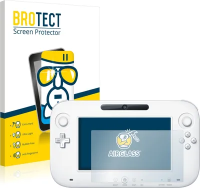 Produktbild von BROTECT Schutzglas für Nintendo Wii U GamePad (Controller) Schutzfolie Panzer Folie Glas Display Schutz klar