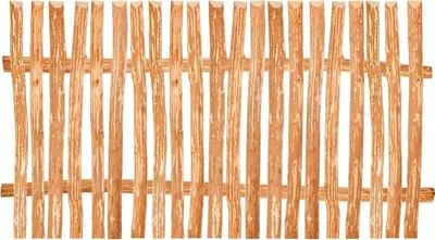 A wooden fence made of vertical planks.