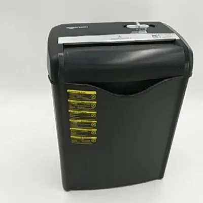Produktbild von AmazonBasics Aktenvernichter 5 6 Blatt Kreuzschnitt Papier Plastikkarten Office Information