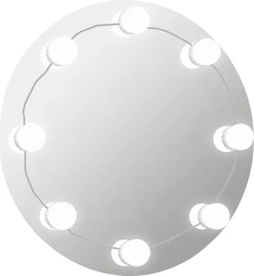 Obrázok produktu pre vidaXL Nástenné zrkadlo s LED osvetlením Okrúhle sklo
