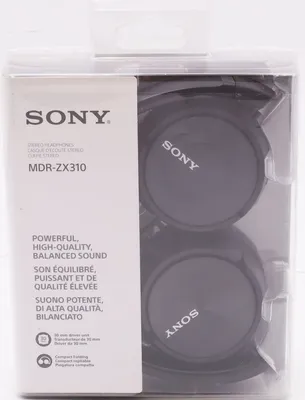 Obrázek produktu pro Sluchátka SONY MDR-ZX310B černá