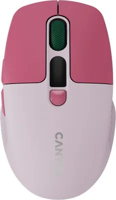 Produktbild von CANYON Kabellose Maus MW-26 LCD Leise Dual-Modi Rosa