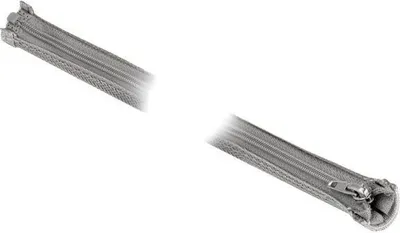 Immagine prodotto di DELOCK Geflechtschlauch Reißverschl. hitzebest. 2mx20mm Grau