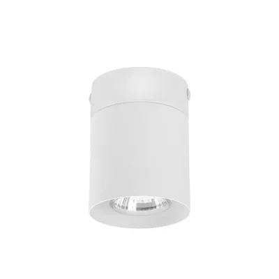 Immagine prodotto di Faretto da soffitto a superficie Bianco H: 10,5 cm Ø 8 cm stretto Plafoniera in metallo GU10 Lampada da soffitto Cucina Soggiorno Corridoio