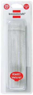 Produktbild von Brennenstuhl Klett-Kabelbinder weiß 12mm x 200mm, 1164330