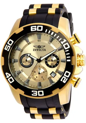 Immagine prodotto di Invicta Pro Diver - SCUBA 22346 Orologio da Uomo - Movimento al Quarzo - Acciaio Inossidabile con Quadrante Dorato - 50 mm