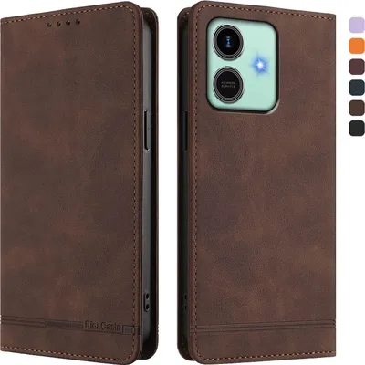 Image de Etui pour Honor Play10, étui rétro en cuirPolyuréthaneavec support et fentes pour cartes Marron