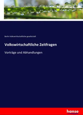 Produktbild von Volkswirtschaftliche Zeitfragen