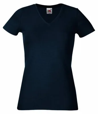 Zdjęcie produktu dla Koszulka damska, długi rękaw - FOL V NECK T/W - deep navy - rozmiar M