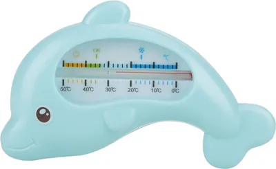 Produktbild von Baby Wasserthermometer Säuglinge baden Süßtiere Thermometer Sicherheitsbad (blauer Delphin)
