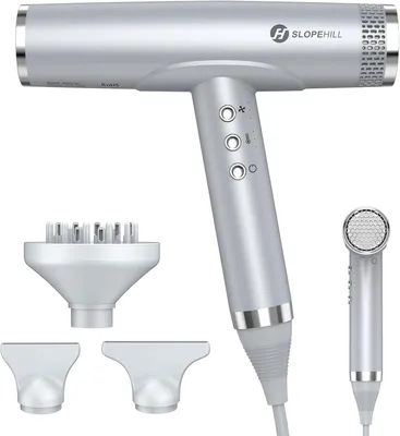Produktbild von 110,000RPM Bürstenloser Motor Schnelles Trocknen Föhn mit Magnetischer Diffusor, Wenig Lärm/Biokeramische Technologie, für Zuhause, Reisen, Salon