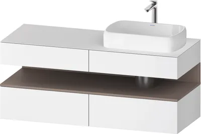 Produktbild von DURAVIT QA4766043180000 QTG KWTU WH Ek. 1400x550x600 Wß Mt. H