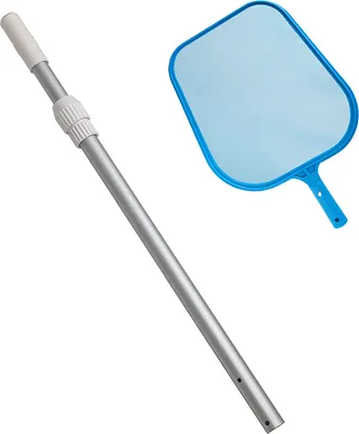Produktbild von POWERHAUS24 Oberflächenkescher mit Ø 3 cm Alu-Teleskopstange bis 117 cm