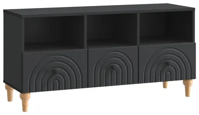 Produktbild von vidaXL TV-Schränk Schwarz 102 x 34,5 x 50 cm Holzwerkstoff