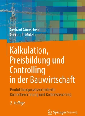 Produktbild von Kalkulation, Preisbildung und Controlling in der Bauwirtschaft